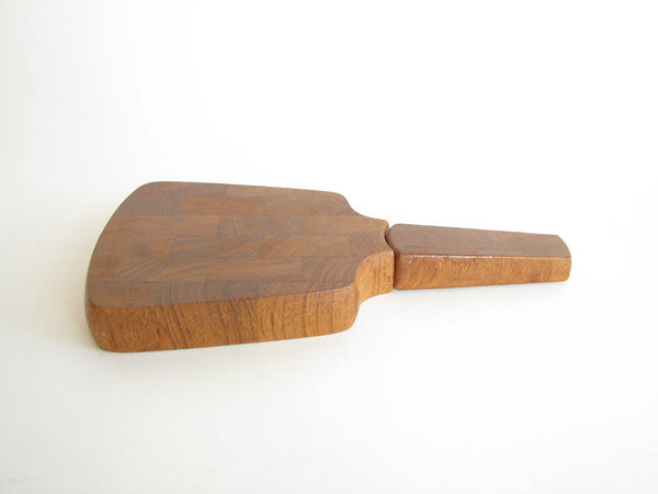 edgebrookhouse - Vintage Danish Modern Dansk Staved Teak Cutting Board with Knife