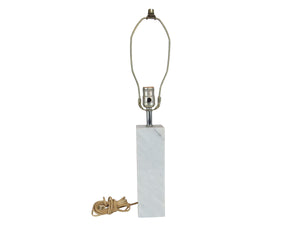 edgebrookhouse - Mid 20th Century Walter Von Nessen Style White Carrara Marble Table Lamp