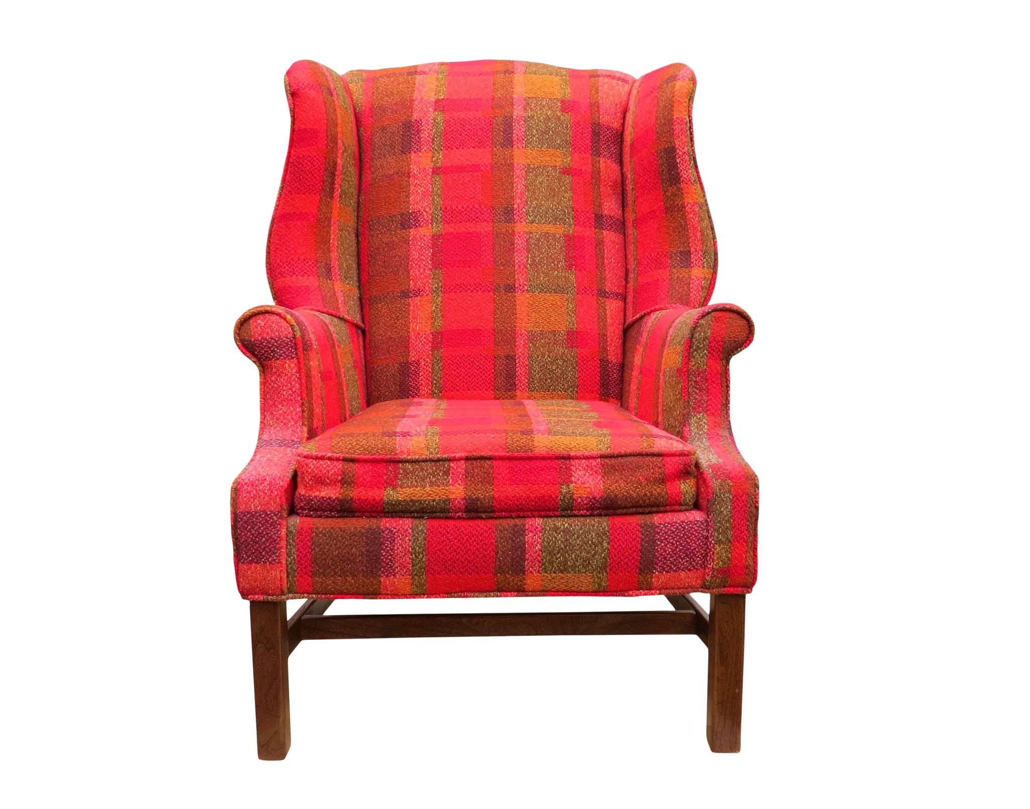 edgebrookhouse - Vintage Mid-Century Flexsteel Classic Georgian Style Wingback Chair